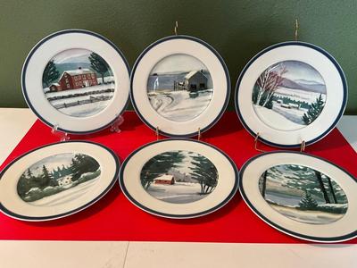 Williams-Sonoma New England Set of 6 Plates