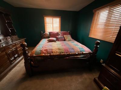 1970’s Kingsize Ethan Allen Bed Frame AND Infinity Mattress