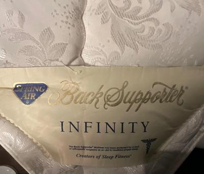 1970’s Kingsize Ethan Allen Bed Frame AND Infinity Mattress