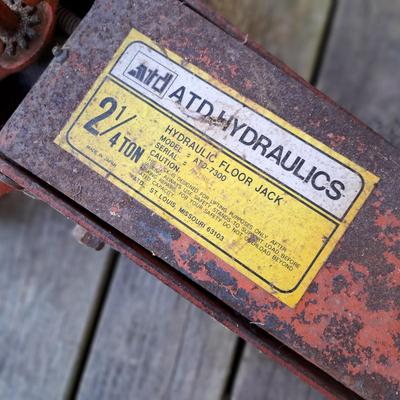 ATD Hydraulic Floor Jack & Pittsburgh Jack Stands (SF-SD)
