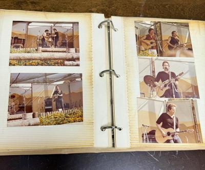 Lot of 3 old photo albums - family pictures including work trips and vacations in many parts of California