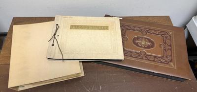 Lot of 3 old photo albums - family pictures including work trips and vacations in many parts of California