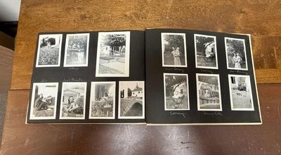 Lot of 3 old photo albums - family pictures including work trips and vacations in many parts of California