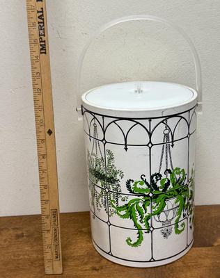 Mid Century Modern Hanging Plants Georges Briard USA Large Ice Bucket 11" x 8"