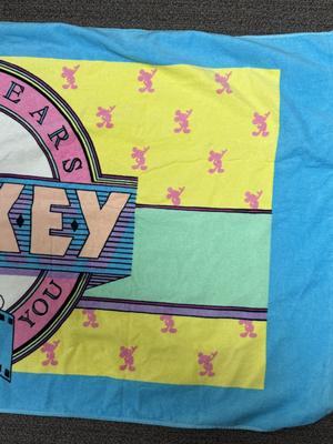 MICKEY MOUSE 60th Birthday Beach Towel in like new condition Walt Disney