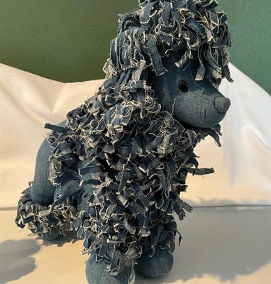 Gund Denim Poodle and Poodle Key holder