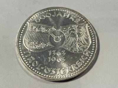Austria 1963 Brilliant Uncirculated 50 Schilling Silver Coin KM#2894 as Pictured. FREE DOMESTIC SHIPPING.