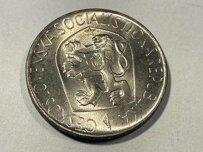 Czechoslovakia 1965 Brilliant Uncirculated 10 Korun Silver Coin KM#58 as Pictured. FREE DOMESTIC SHIPPING.
