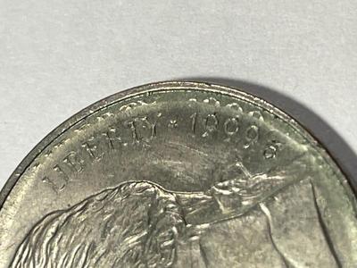 ERROR 1999-D UNC BROADSTRUCK & DOUBLE STRUCK LIBERTY/DATE JEFFERSON NICKEL AS PICTURED. FREE DOMESTIC SHIPPING.
