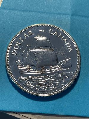 1979 Canada Silver Dollar Commemorating the Griffon 300th Anniversary as Pictured. FREE DOMESTIC SHIPPING.