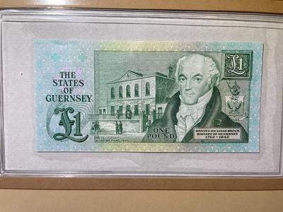 Guernsey 1 Pound Banknote/Currency in Uncirculated Condition by Fleetwood as Pictured.