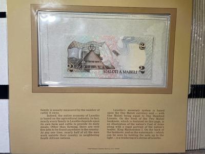 Lesotho 2 Maloti Banknote/Currency in Uncirculated Condition by Fleetwood as Pictured.