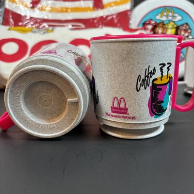 LOT 145: McDonalds New/Old Stock: Vintage French Fry Canvas Tote Bag, Ronald's Gang Beach Towel, Ty Teenie Beanie 25th Anniversary...