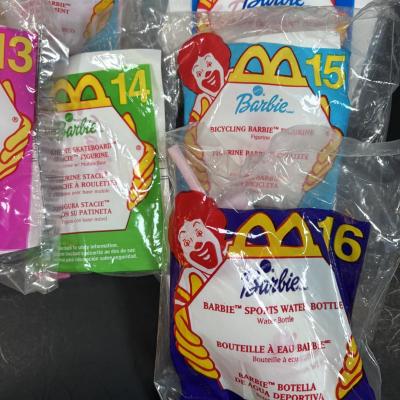 LOT 146: New in Package McDonalds Happy Meal Toys: Complete 2000 Barbies & 7 Finding Nemo