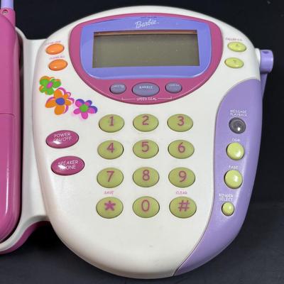 LOT 151: Barbie Collection: Vintage 2000 Mattel Barbie Drive with Me Steering Wheel, 2002 Mattel Barbie Calling Phone, Barbies and More