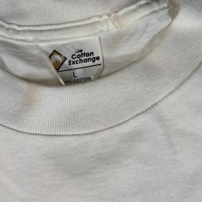 LOT 152: Vintage Ronald McDonald T-Shirts (qty 3, M, L, XL), Mc Donalds Hat and a Thermo Whirly Cup