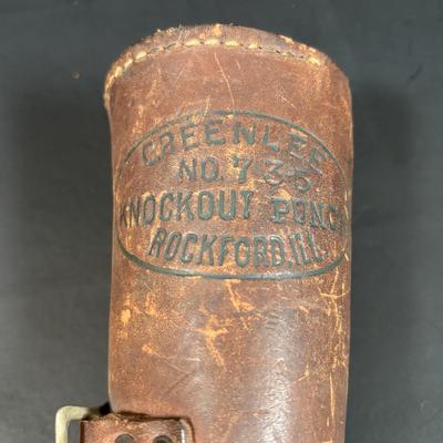 LOT 156: Antique/Vintage Tools: Ford Model-T Open Ended Wrenches, Greenlee Conduit No 735 Knockout Punch Set, Stanley No 110 Plane &...