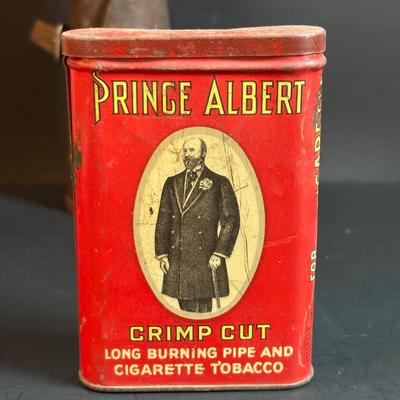 LOT 157: Vintage Greenlee Conduit Knockout Punch Set, Vintage Prince Albert Tobacco Tin, Whistles & Kamp-King Pen Knife