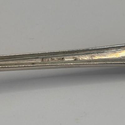 LOT 337: Sterling Silver Fork & Salt Spoon