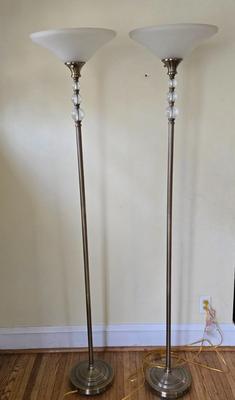 LOT 18L: Floor Lamps, Both Tested and in Working Order as Shown in Photos