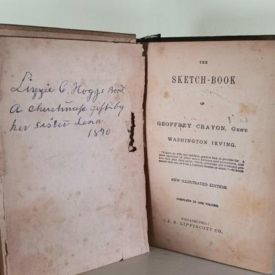 LOT 42L: Keat's Lamia with Designs by Will H. Low 1885, Irving's Sketch-Book 1870, Life of Mary Lyon 1858 & More