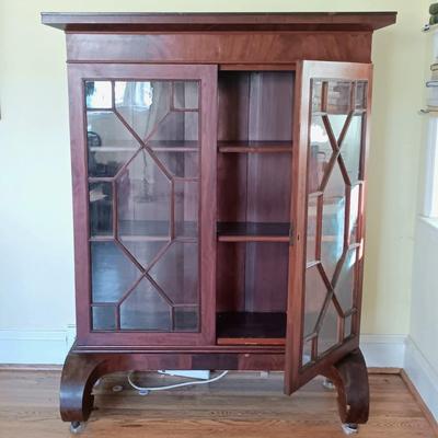 LOT 45L: Antique Wooden Bookcase