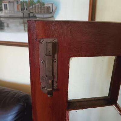 LOT 45L: Antique Wooden Bookcase