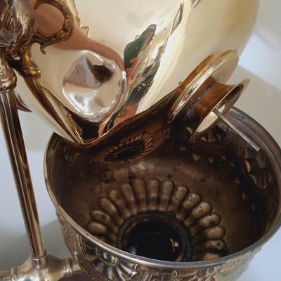 LOT 48L: 19th Century Brass Electrified Student Oil Lamp