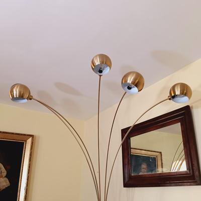 LOT 49L: Mid-Century Modern 5-Light Arch Lamp 7-1/2 Ft