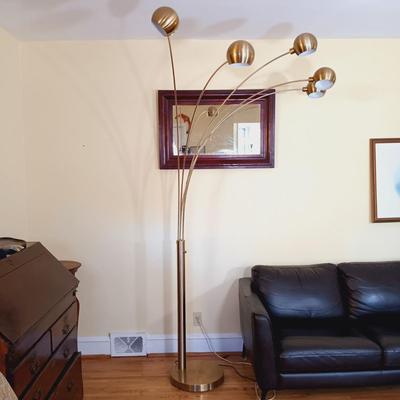 LOT 49L: Mid-Century Modern 5-Light Arch Lamp 7-1/2 Ft