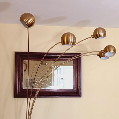 LOT 49L: Mid-Century Modern 5-Light Arch Lamp 7-1/2 Ft