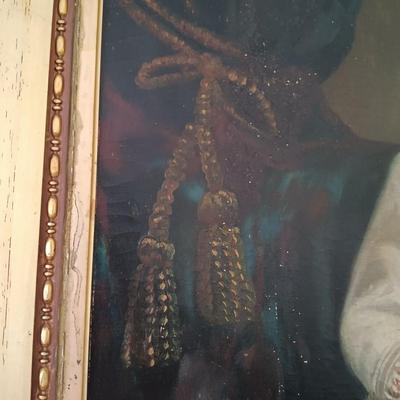 LOT 51L: Antique Oil Painting of a Victorian Child 2-1/2 x 3 Ft