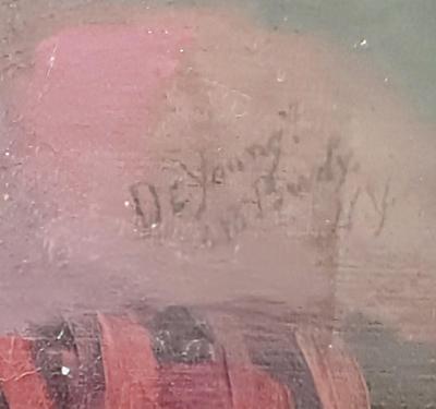 LOT 51L: Antique Oil Painting of a Victorian Child 2-1/2 x 3 Ft