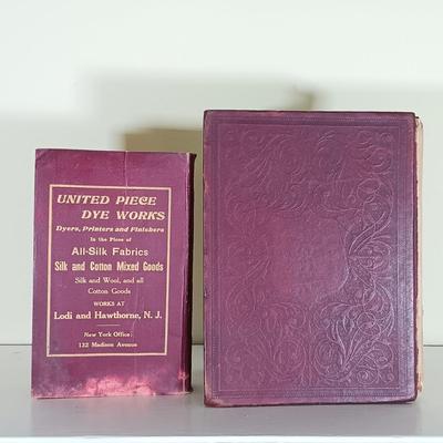 LOT 52L: 1894 Salesman Dummy of Our Home, 1919 Fabric Dye Trade Factory Catalog, Bicknell's Village Builder 1976 & More