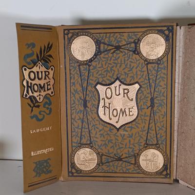 LOT 52L: 1894 Salesman Dummy of Our Home, 1919 Fabric Dye Trade Factory Catalog, Bicknell's Village Builder 1976 & More