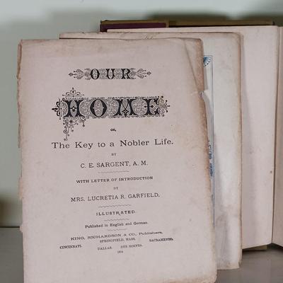 LOT 52L: 1894 Salesman Dummy of Our Home, 1919 Fabric Dye Trade Factory Catalog, Bicknell's Village Builder 1976 & More