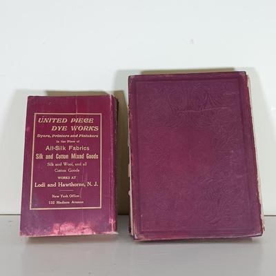 LOT 52L: 1894 Salesman Dummy of Our Home, 1919 Fabric Dye Trade Factory Catalog, Bicknell's Village Builder 1976 & More