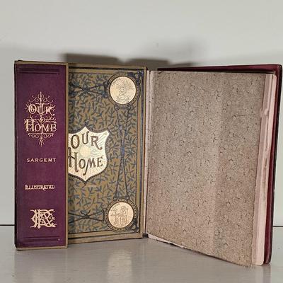 LOT 52L: 1894 Salesman Dummy of Our Home, 1919 Fabric Dye Trade Factory Catalog, Bicknell's Village Builder 1976 & More