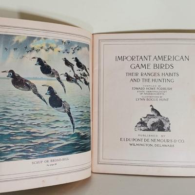 LOT 53L: Du Pont De Nemours & Co Important American Game Birds 1917 with 1861 Col. J. Lucius Davis' Trooper's Manual