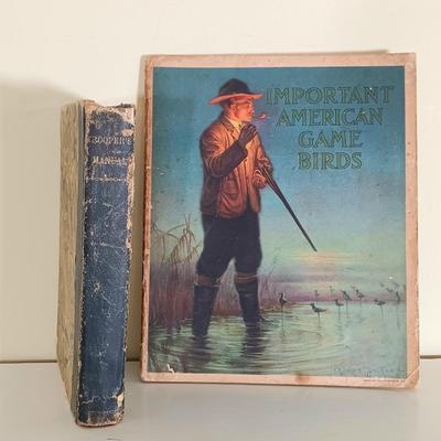 LOT 53L: Du Pont De Nemours & Co Important American Game Birds 1917 with 1861 Col. J. Lucius Davis' Trooper's Manual