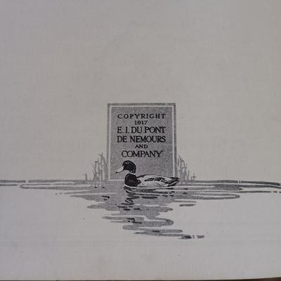 LOT 53L: Du Pont De Nemours & Co Important American Game Birds 1917 with 1861 Col. J. Lucius Davis' Trooper's Manual