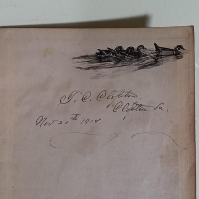 LOT 53L: Du Pont De Nemours & Co Important American Game Birds 1917 with 1861 Col. J. Lucius Davis' Trooper's Manual
