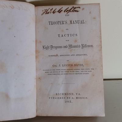 LOT 53L: Du Pont De Nemours & Co Important American Game Birds 1917 with 1861 Col. J. Lucius Davis' Trooper's Manual