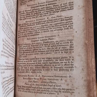 LOT 54L: Chapman's 1825 Therapeutics Vol. I and II, The Edinburgh New Dispensatory 1786 & More
