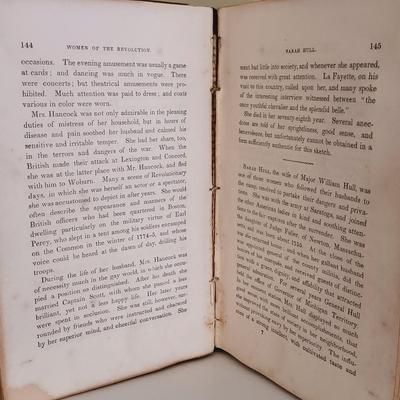 LOT 55L: Elizabeth F. Ellet's 1819 Women of the American Revolution Vol. I and II w/ Botta's 1845 American Revolution Vol. I...