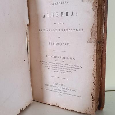 LOT 56L: Davies' Mathematics School Texts 1851-1858, University Literary Magazine 1856 & More