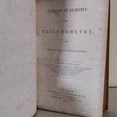 LOT 56L: Davies' Mathematics School Texts 1851-1858, University Literary Magazine 1856 & More