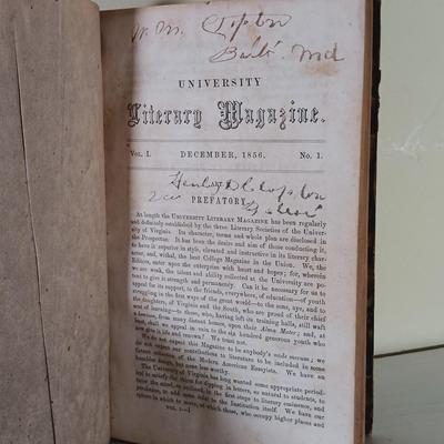 LOT 56L: Davies' Mathematics School Texts 1851-1858, University Literary Magazine 1856 & More