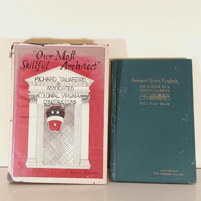 LOT 57L: Code of Virginia 1873, Narratives of Early Virginia 1907, Signed 1981 Lanciano's Our Most Skillful Architect & More