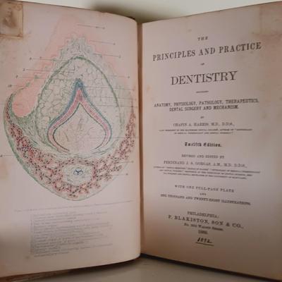 LOT 58L: Bond's Dental Medicine 1852, Talbot's Irregularities of the Teeth 1890 & Harris' Dentistry 1889